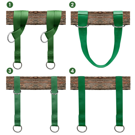Uchwyt Pas z obręczami + karabińczyki