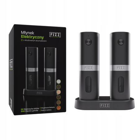 Młynek do pieprzu, soli i przypraw FIZZ ELEKTRYCZNY Zestaw