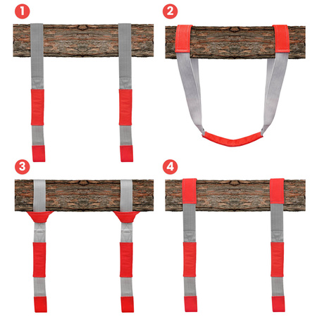 Uchwyt Pas z obręczami + karabińczyki