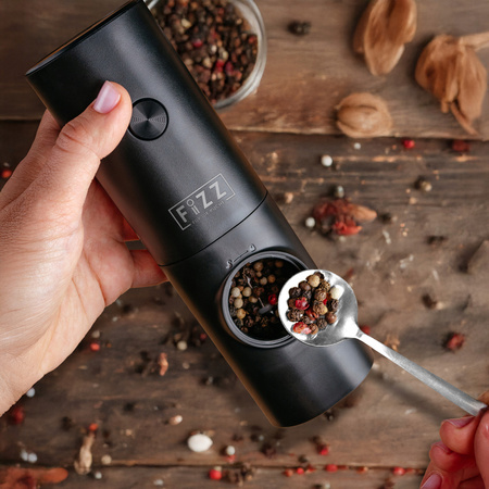 MŁYNEK ELEKTRYCZNY DO PIEPRZU I SOLI FIZZ DO PRZYPRAW ZESTAW