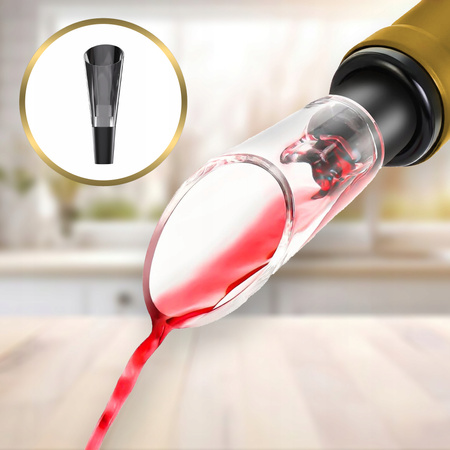 ELEKTRYCZNY KORKOCIĄG OTWIERACZ DO WINA FIZZ ZESTAW 4w1