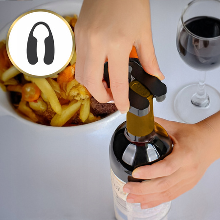 ELEKTRYCZNY KORKOCIĄG OTWIERACZ DO WINA FIZZ ZESTAW 4w1