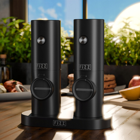 MŁYNEK ELEKTRYCZNY DO PIEPRZU I SOLI FIZZ DO PRZYPRAW ZESTAW