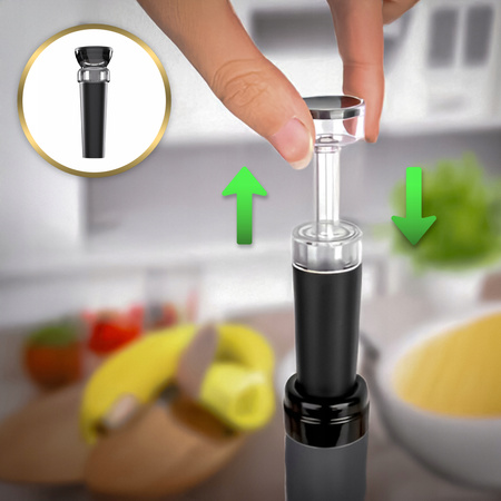 ELEKTRYCZNY KORKOCIĄG OTWIERACZ DO WINA FIZZ ZESTAW 4w1