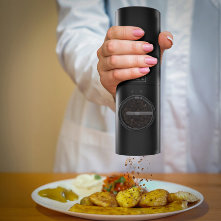 MŁYNEK ELEKTRYCZNY DO PIEPRZU I SOLI FIZZ DO PRZYPRAW ZESTAW