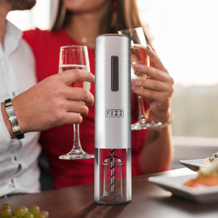 ELEKTRYCZNY KORKOCIĄG OTWIERACZ DO WINA FIZZ ZESTAW 4w1
