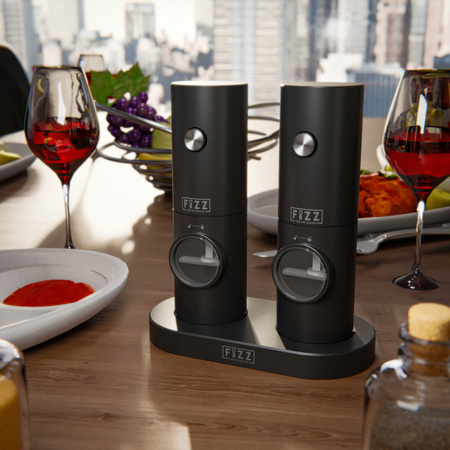 MŁYNEK ELEKTRYCZNY DO PIEPRZU I SOLI FIZZ DO PRZYPRAW ZESTAW